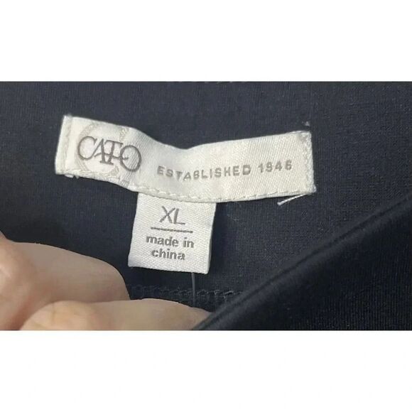 Cato Black Sequence‎ Leggings Women’s Size XL New With Tags - Picture 4 of 7
